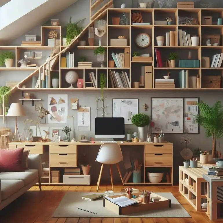 Creative Shelving Solutions for Home Office Transformation 
