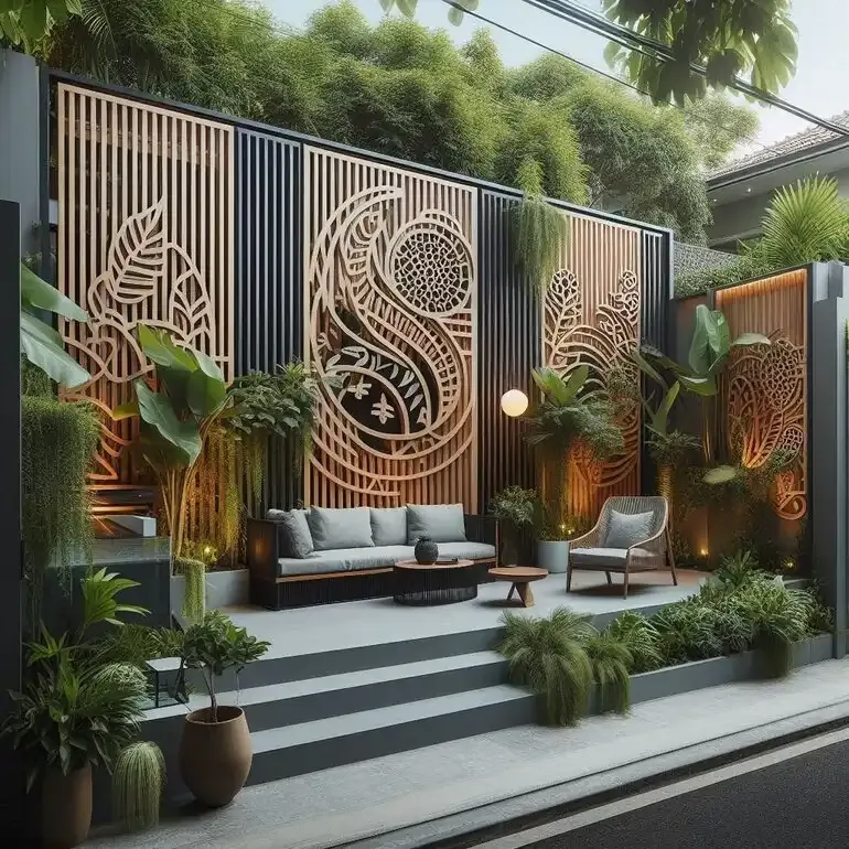 Stylish and Functional Horizontal Fence Ideas 