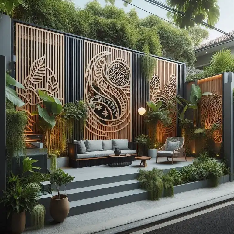 Stylish and Functional Horizontal Fence Ideas 
